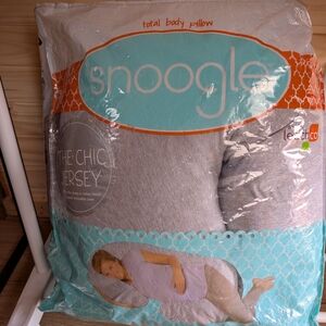 Snoogle Total Body Pillow - Chic Jersey in Light Gray